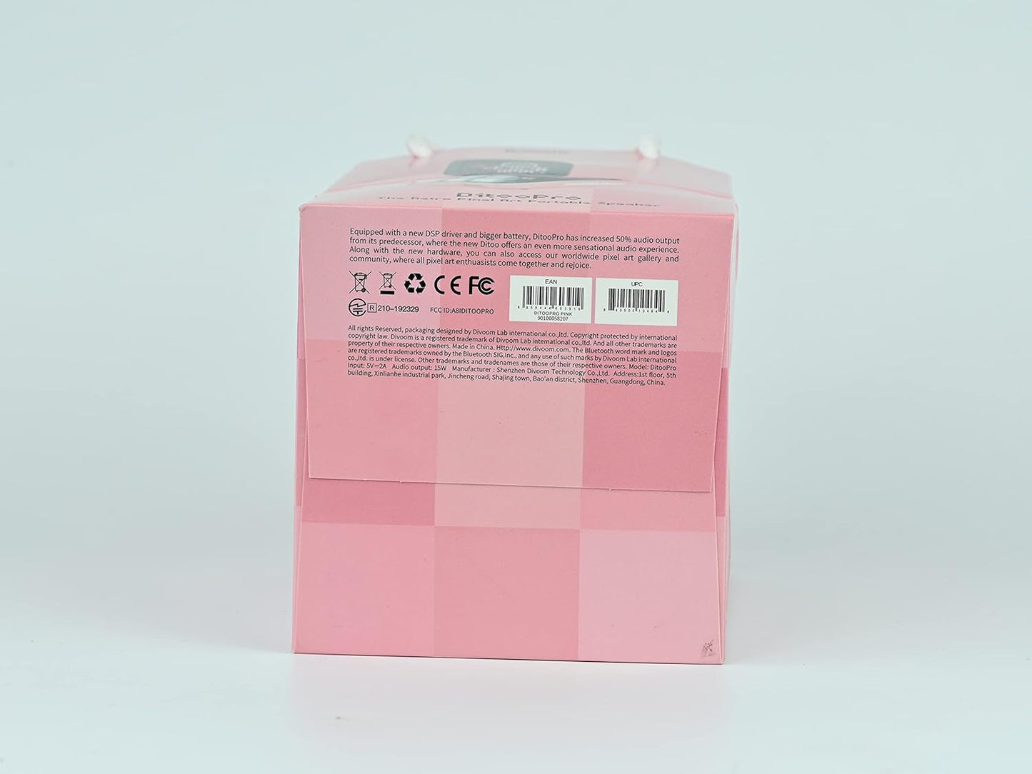 Experience Fun and Creativity with the Ditoo Retro Pixel Art Bluetooth Speaker - App Controlled LED Display in Playful Pink