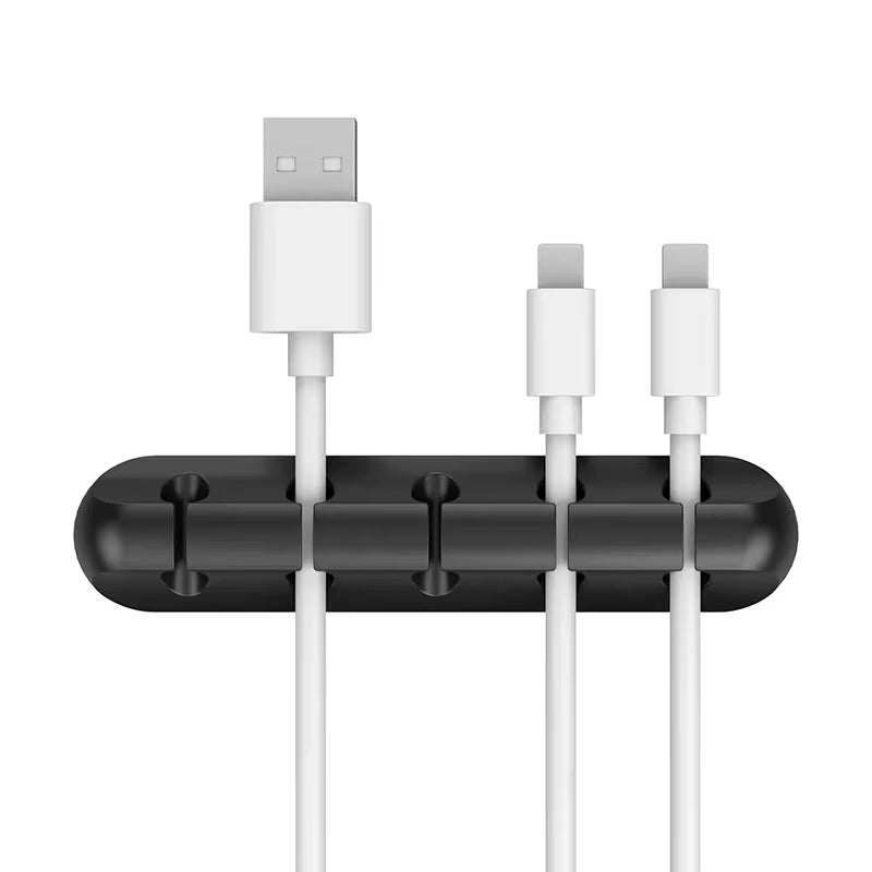 Organize Your Space: Versatile Adhesive Cable Winders for Desk & Office - 3/5/7 Clip Options!