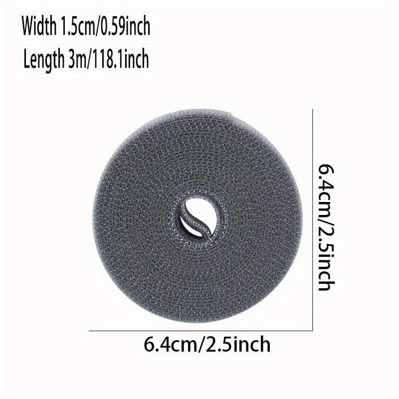 Cable Management Straps, 3M/9.84Ft Cable Ties Roll, Modern Adjustable Cable Ties for Charging Cords, Summer Home Items