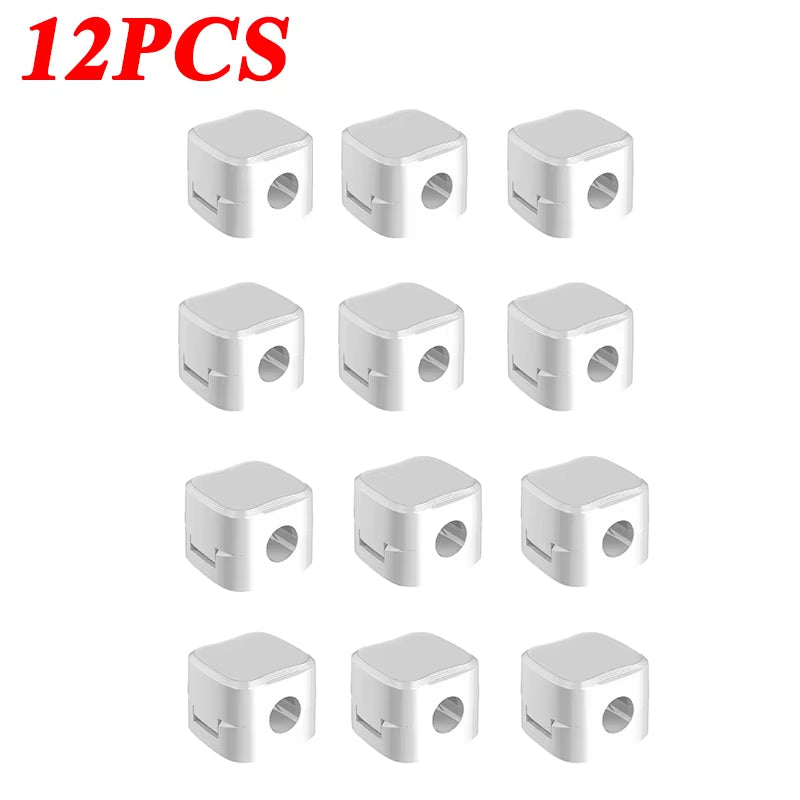 Magnetic Cable Clip - Adhesive Wire Keeper & Cord Organizer for Home & Office Desk Management