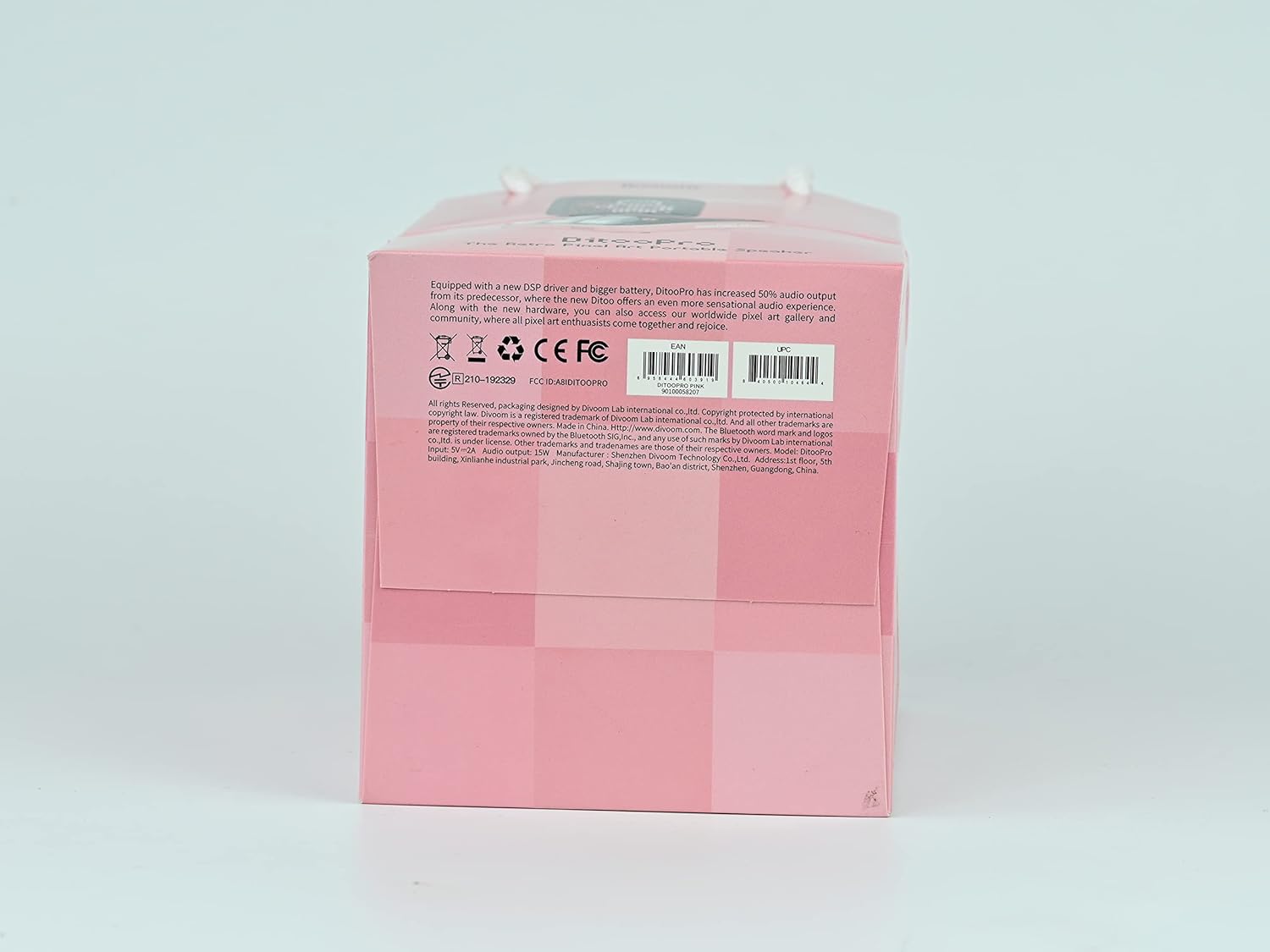 Experience Fun and Creativity with the Ditoo Retro Pixel Art Bluetooth Speaker - App Controlled LED Display in Playful Pink