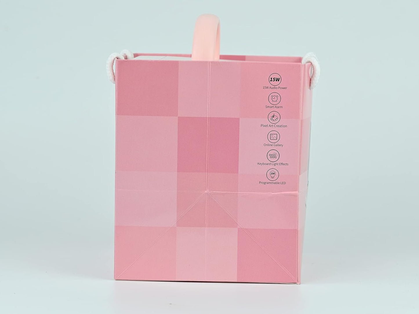 Experience Fun and Creativity with the Ditoo Retro Pixel Art Bluetooth Speaker - App Controlled LED Display in Playful Pink