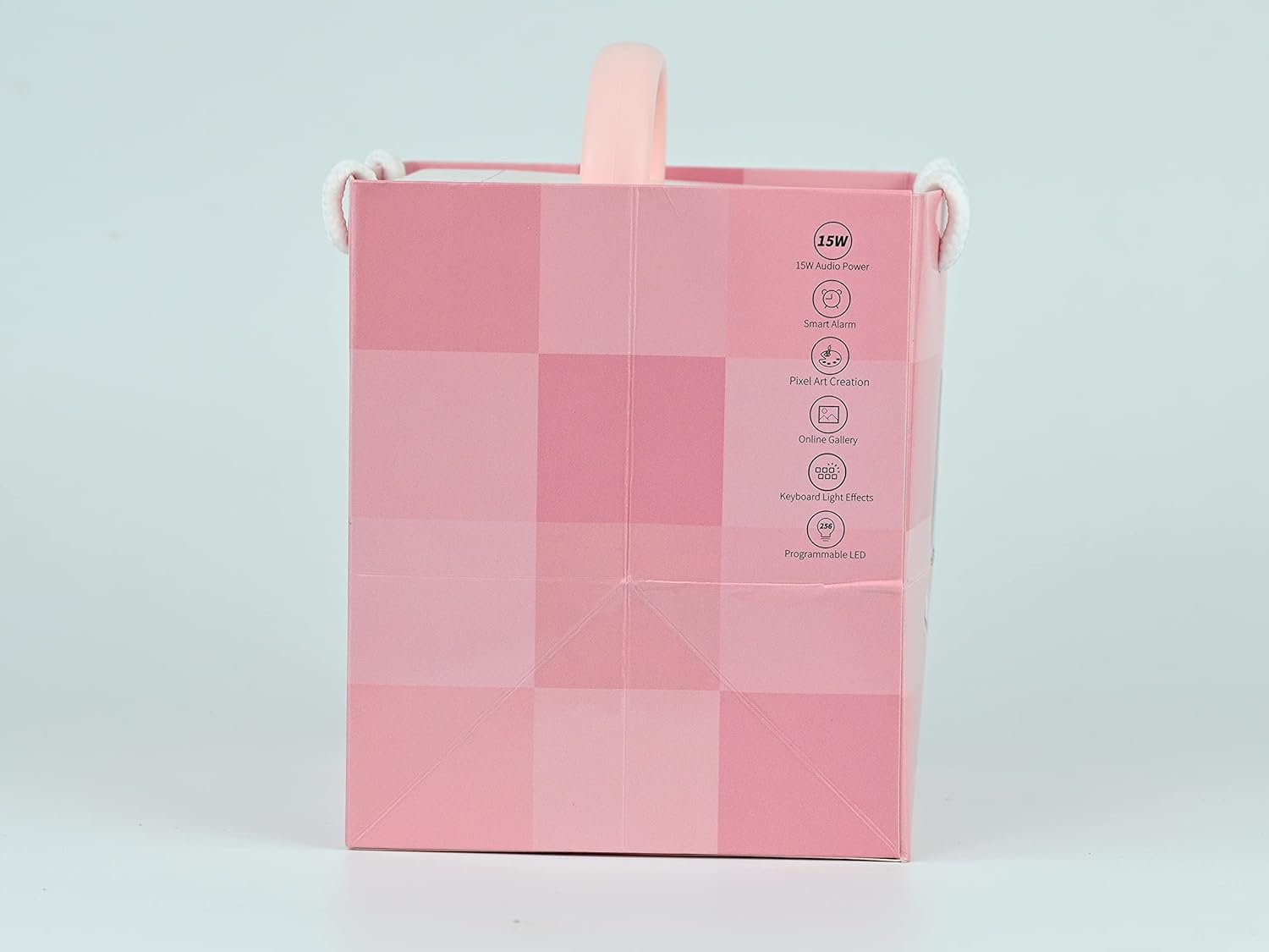 Experience Fun and Creativity with the Ditoo Retro Pixel Art Bluetooth Speaker - App Controlled LED Display in Playful Pink