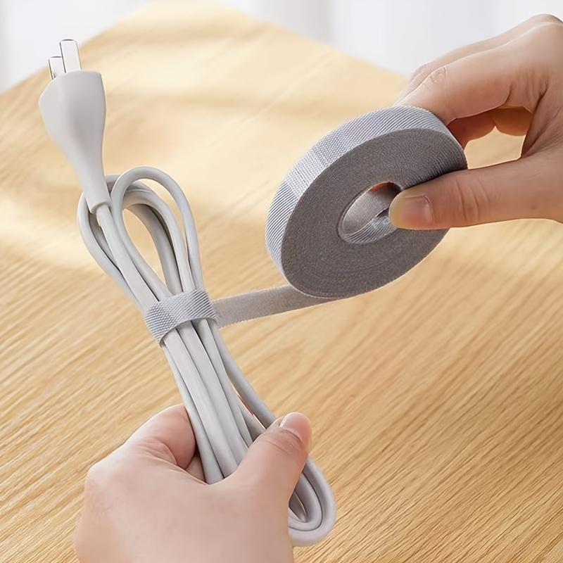 Cable Management Straps, 3M/9.84Ft Cable Ties Roll, Modern Adjustable Cable Ties for Charging Cords, Summer Home Items