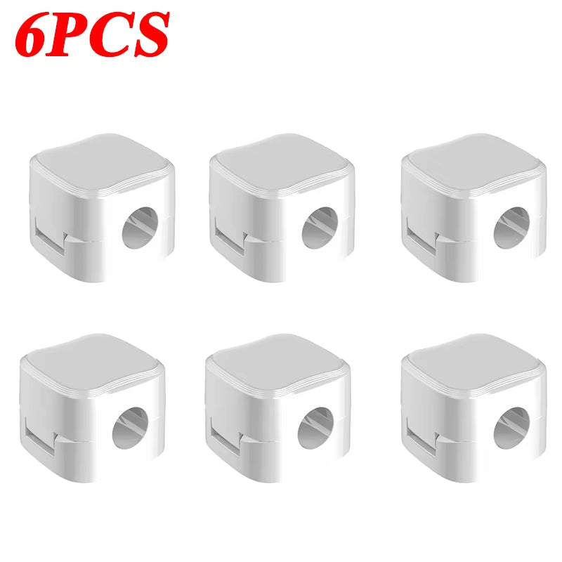 Magnetic Cable Clip - Adhesive Wire Keeper & Cord Organizer for Home & Office Desk Management