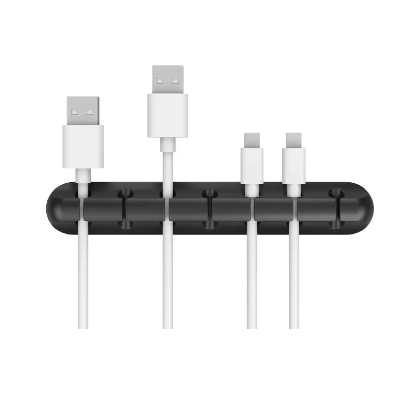Organize Your Space: Versatile Adhesive Cable Winders for Desk & Office - 3/5/7 Clip Options!