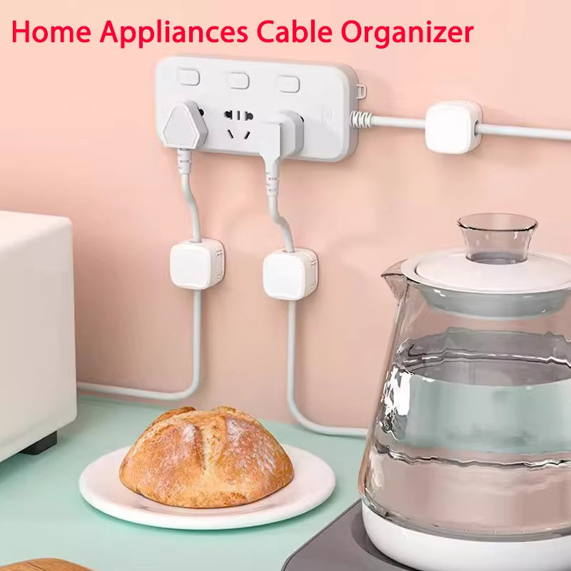 Magnetic Cable Clip - Adhesive Wire Keeper & Cord Organizer for Home & Office Desk Management